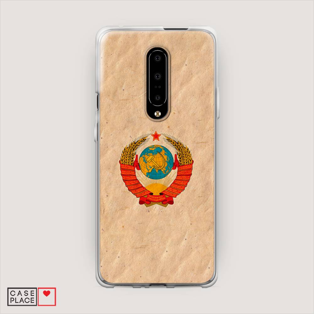 

Чехол Awog на OnePlus 7 Pro / ВанПлас 7 Pro "Союз пролетариев", Бежевый;красный, 150850-10