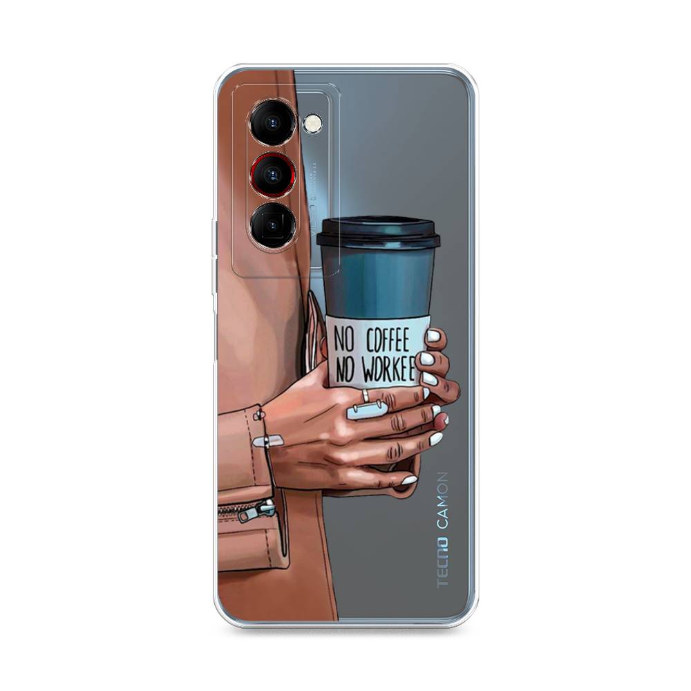 

Чехол Awog на Tecno Camon 18 Premier "No coffee", Разноцветный, 300850-7