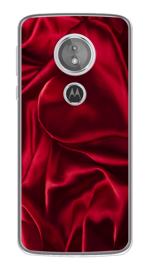 

Чехол Awog на Motorola Moto G6 Play / Моторола Мото G6 Плэй "Текстура красный шелк", Разноцветный, 240950-3