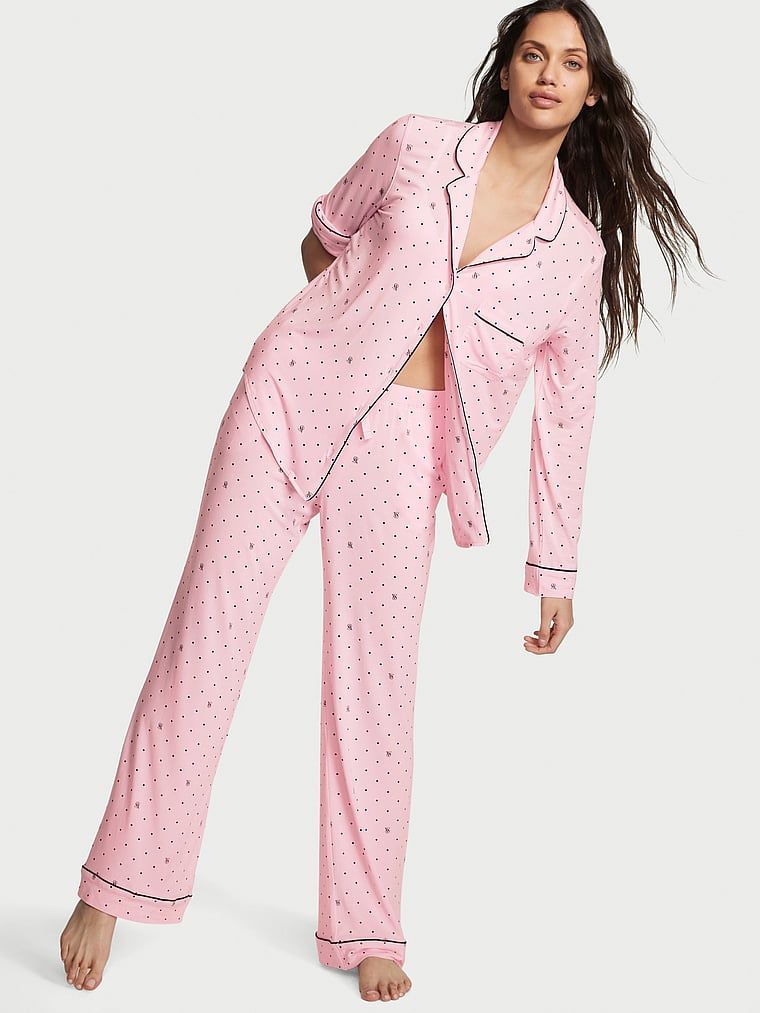 Пижама женская Victorias Secret 11172240 розовая 2ХL Regular