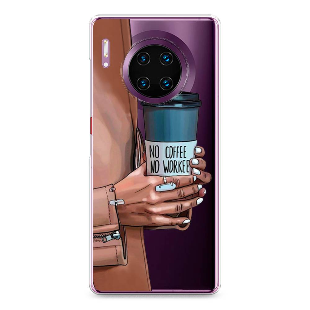 

Чехол Awog на Huawei Mate 30 Pro "No coffee", Коричневый;серый, 610450-7