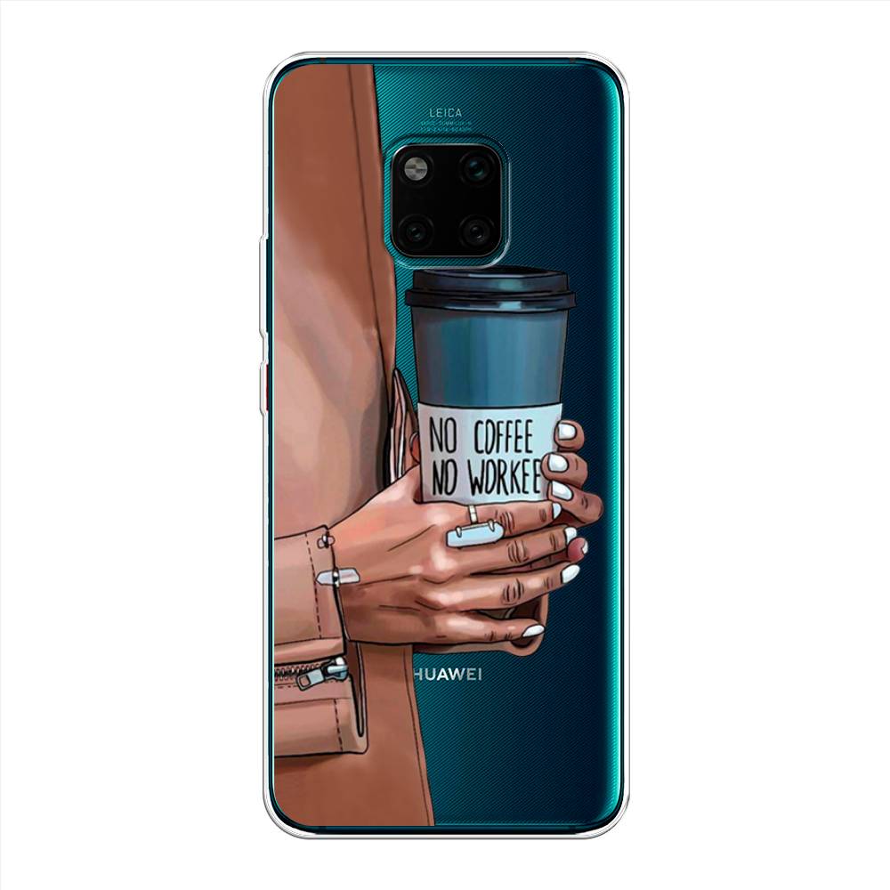 

Чехол Awog на Huawei Mate 20 Pro "No coffee", Коричневый;серый, 67050-7