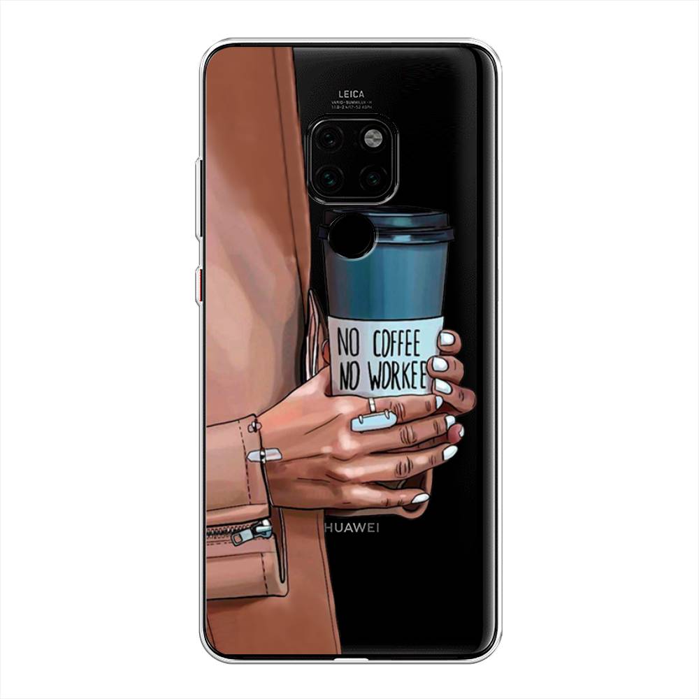 

Чехол Awog на Huawei Mate 20 "No coffee", Коричневый;серый, 66850-7