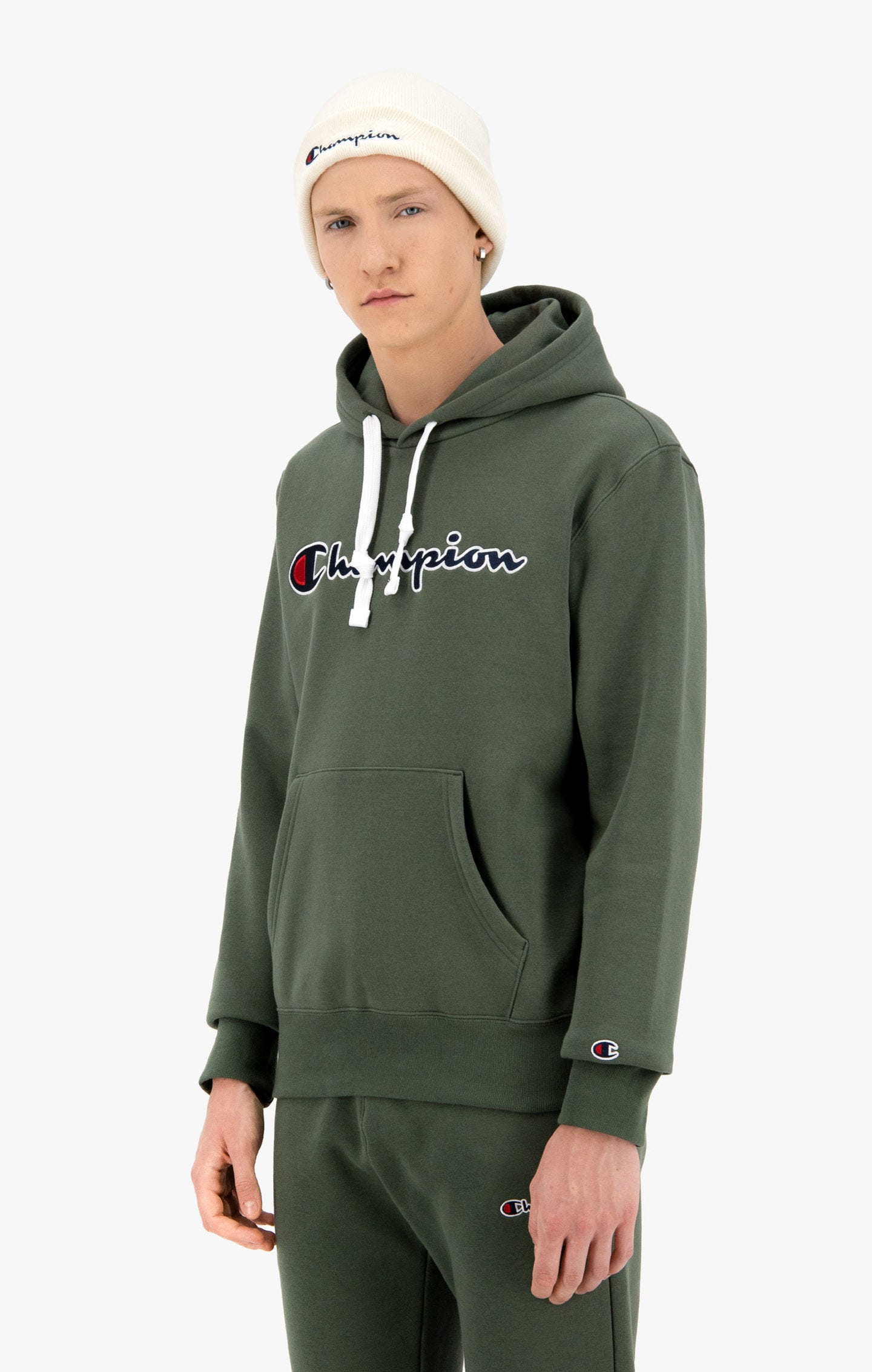 

Худи мужское Champion Rochester Champion Logo серое M, Rochester Champion Logo