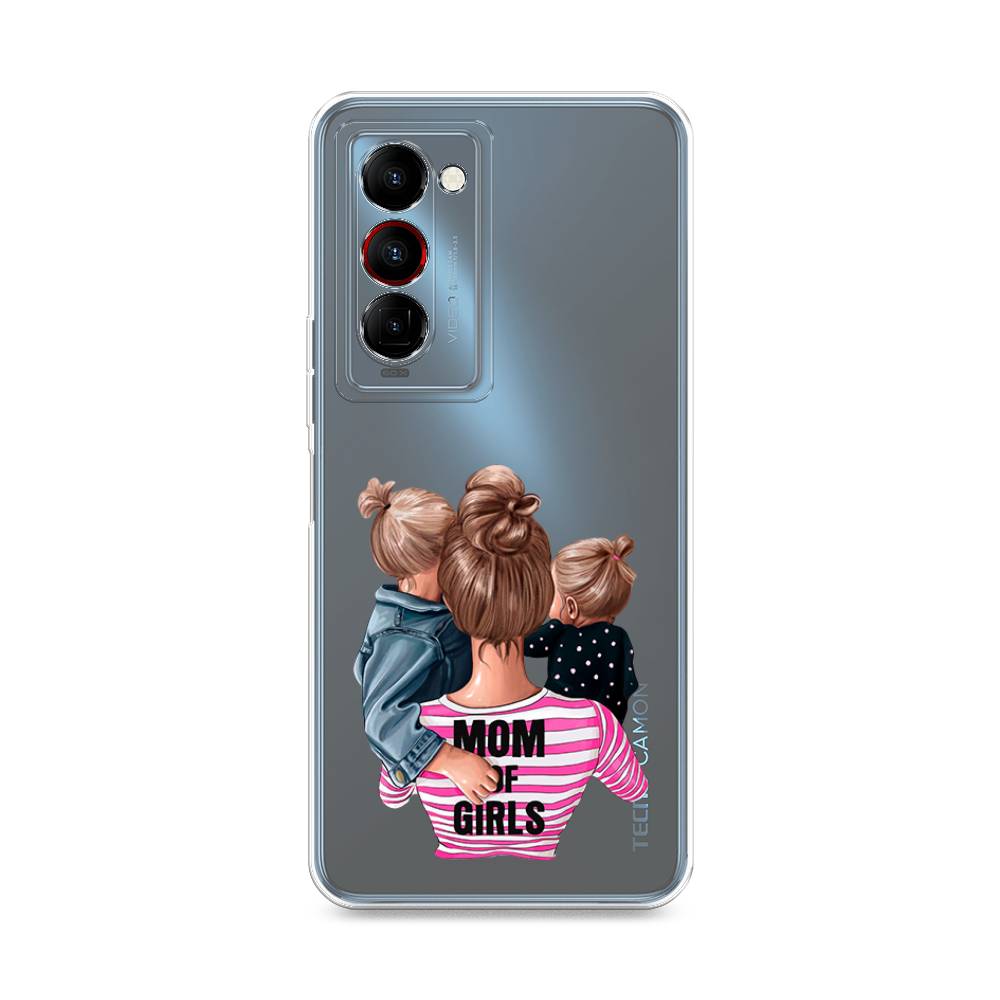 

Чехол Awog на Tecno Camon 18 Premier "Mom of Girls", Разноцветный, 300850-6