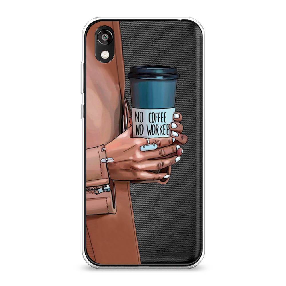 

Чехол Awog на Honor 8S "No coffee", Коричневый;серый, 69150-7