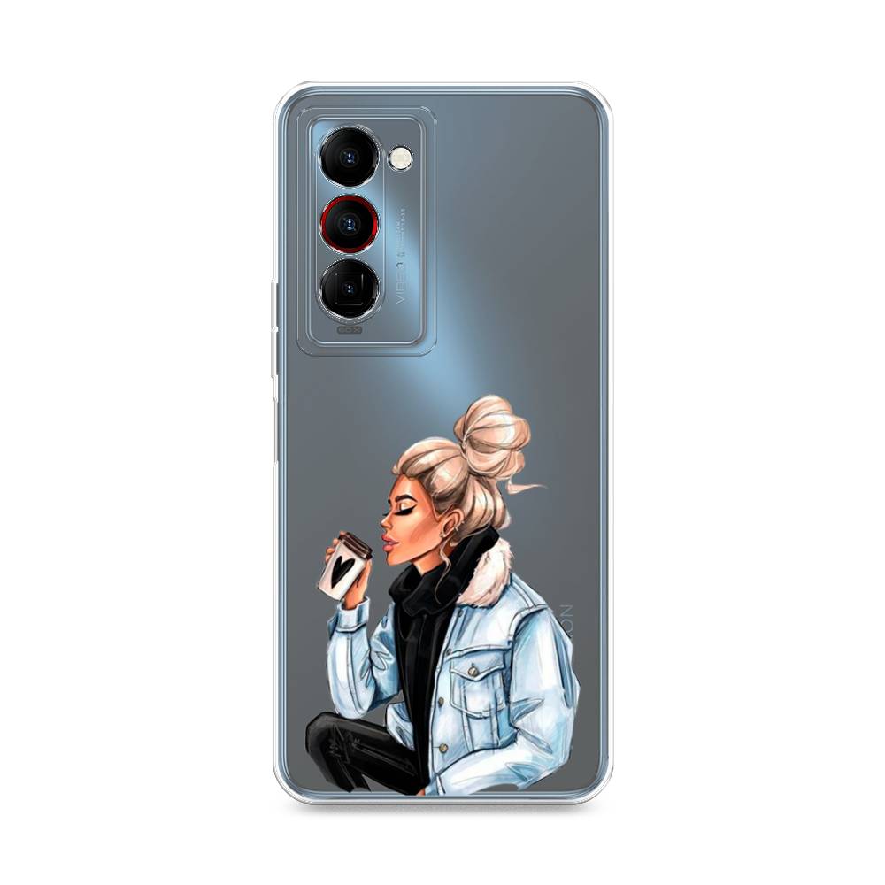 

Чехол Awog на Tecno Camon 18 Premier "Cute girl", Разноцветный, 300850-7