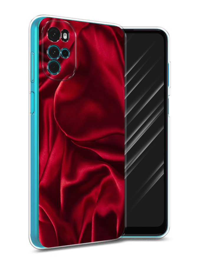 

Чехол Awog на Motorola Moto G22 "Текстура красный шелк", Разноцветный, 243150-3