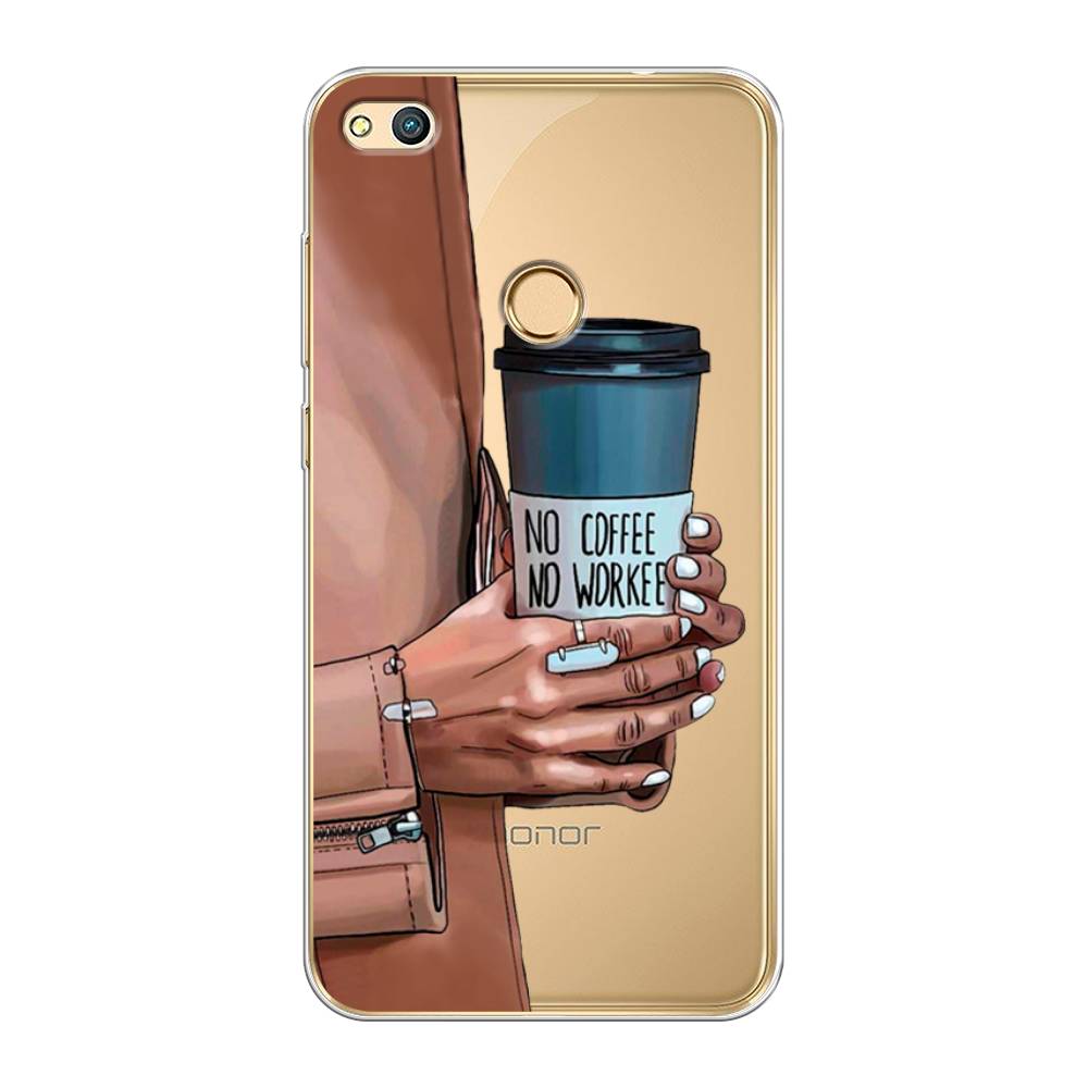 

Чехол Awog на Honor 8 Lite "No coffee", Коричневый;серый, 63950-7