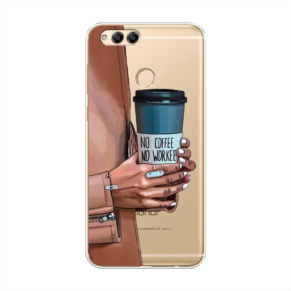 

Чехол Awog на Honor 7X "No coffee", Коричневый;серый, 63750-7