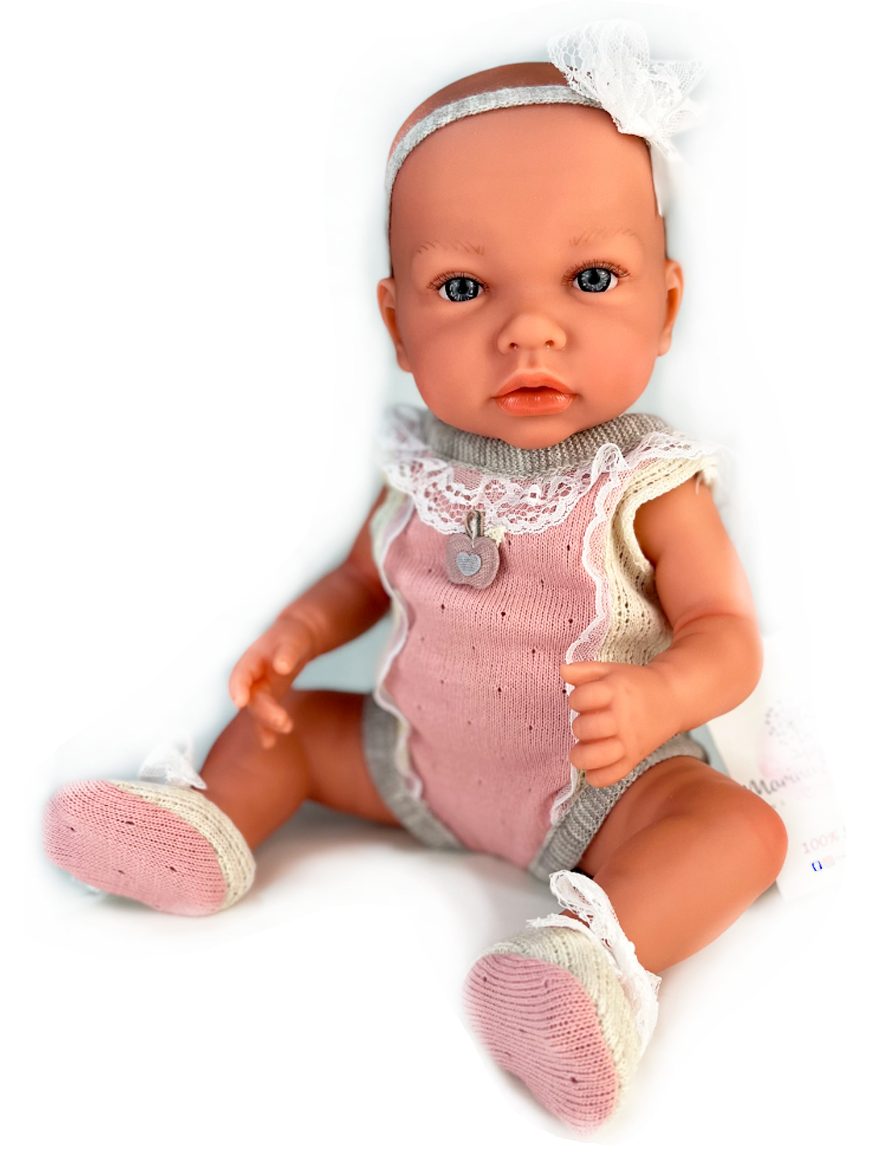

Пупс Marina and Pau Ane Baby Новорожденная, для купания, 45 см, арт. 1677, Ane Baby