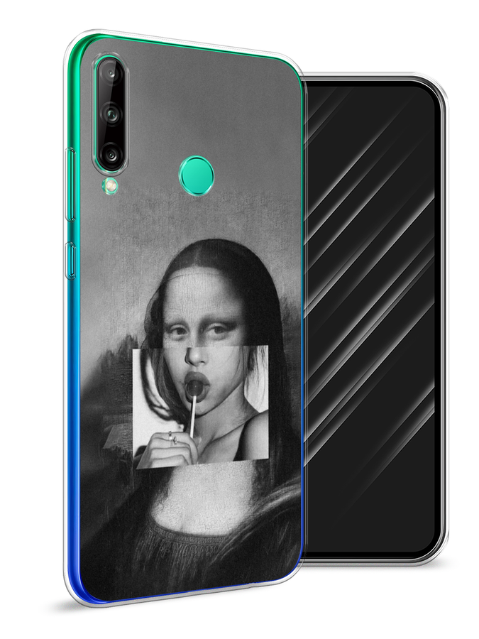 

Чехол Awog на Huawei Y7p "Mona Lisa sucking lollipop", Серый, 6103350-9