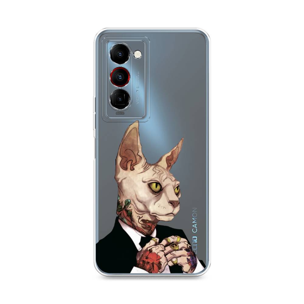 

Чехол Awog на Tecno Camon 18 Premier "Татуированный сфинкс", Разноцветный, 300850-7