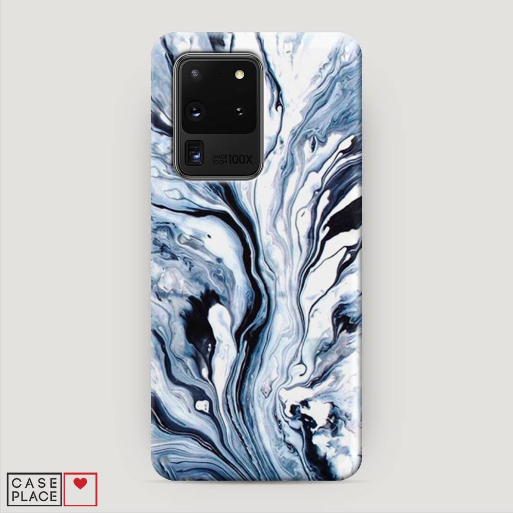 

Пластиковый чехол "Голубой минерал мрамор" на Samsung Galaxy S20 Ultra, 29420-2