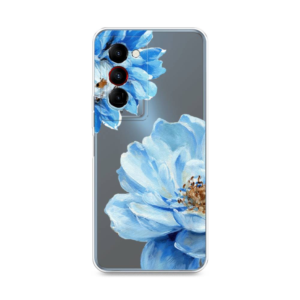 

Чехол Awog на Tecno Camon 18 Premier "Голубые клематисы", Разноцветный, 300850-8
