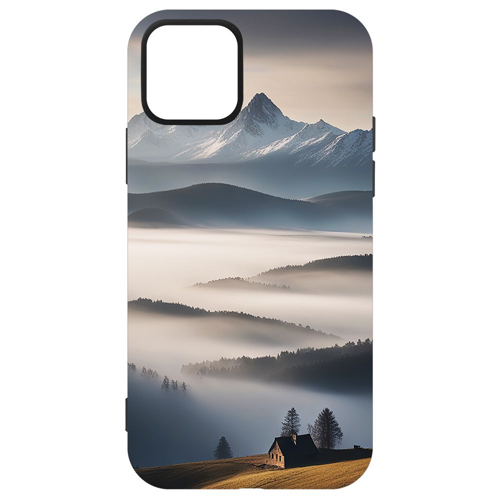 

Чехол-накладка Krutoff Soft Case Туман для iPhone 12 Pro черный