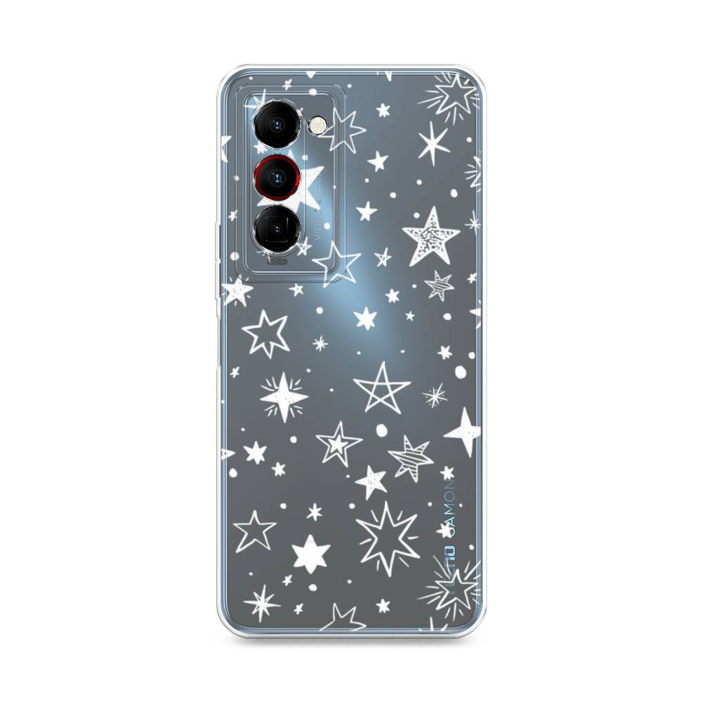 

Чехол Awog на Tecno Camon 18 Premier "Звездочки графика белая", Разноцветный, 300850-7