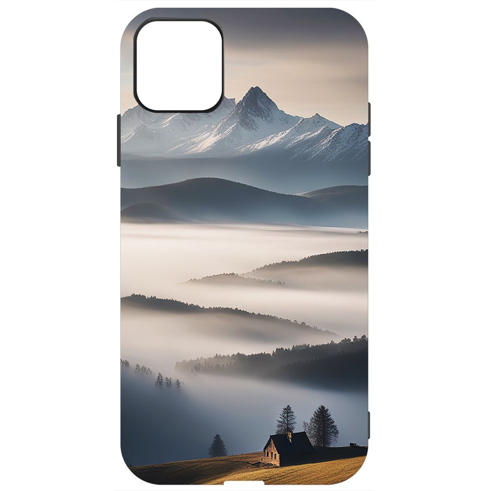 

Чехол-накладка Krutoff Soft Case Туман для iPhone 11 черный