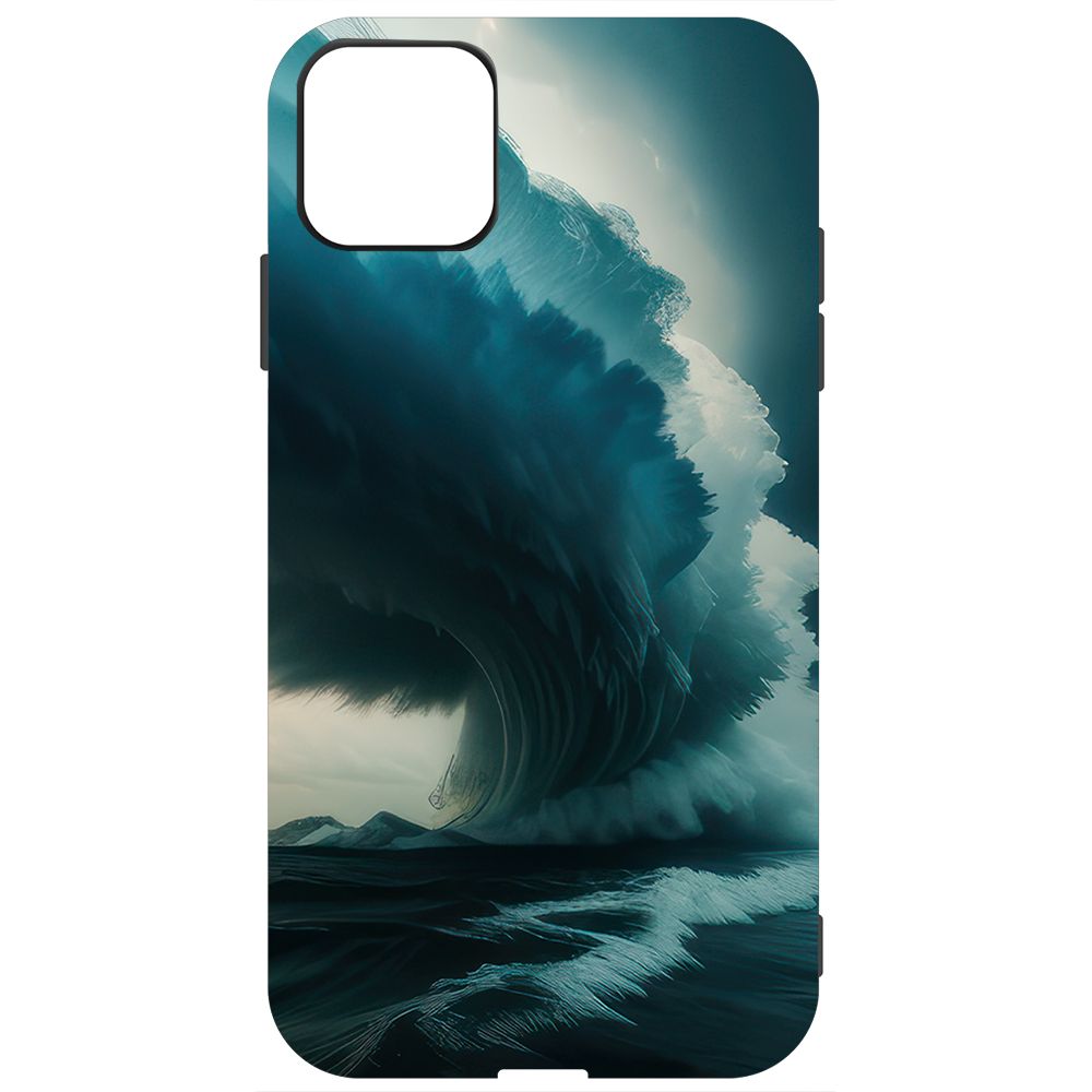 

Чехол-накладка Krutoff Soft Case Торнадо для iPhone 11 черный
