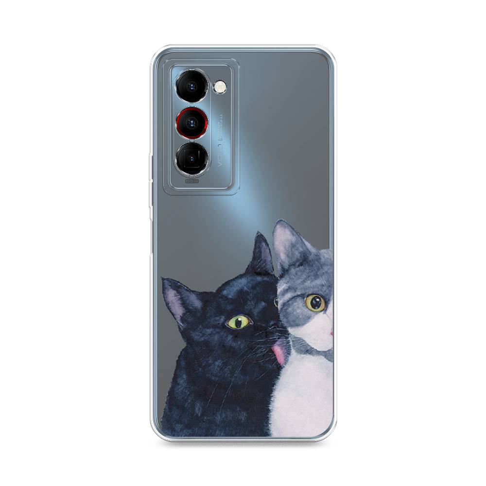 

Чехол Awog на Tecno Camon 18 Premier "Кошачья любовь", Разноцветный, 300850-1