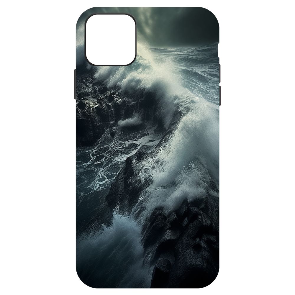 

Чехол-накладка Krutoff Soft Case Шторм для iPhone 11 Pro Max черный