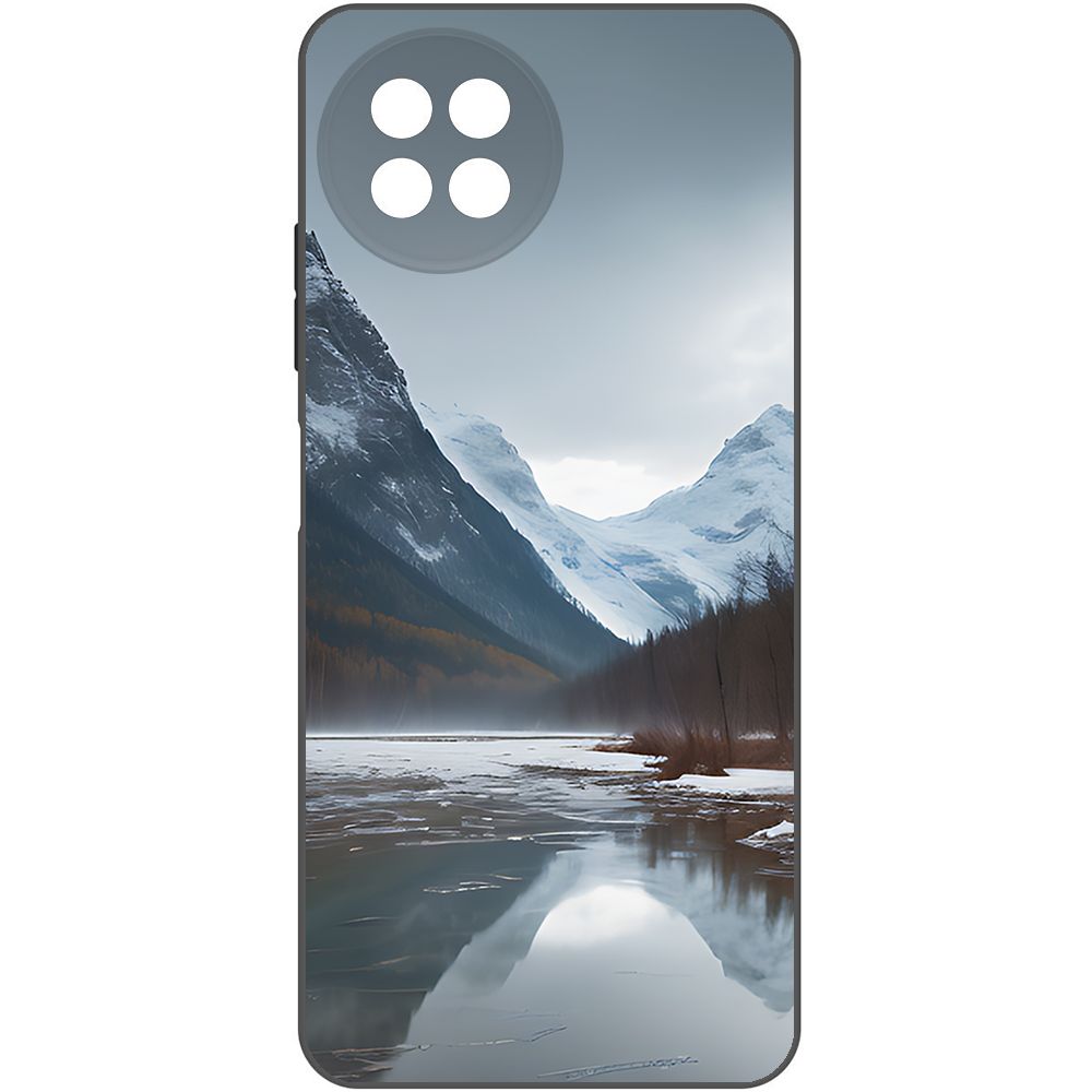 

Чехол-накладка Krutoff Soft Case Весенняя оттепель для Itel S23 черный