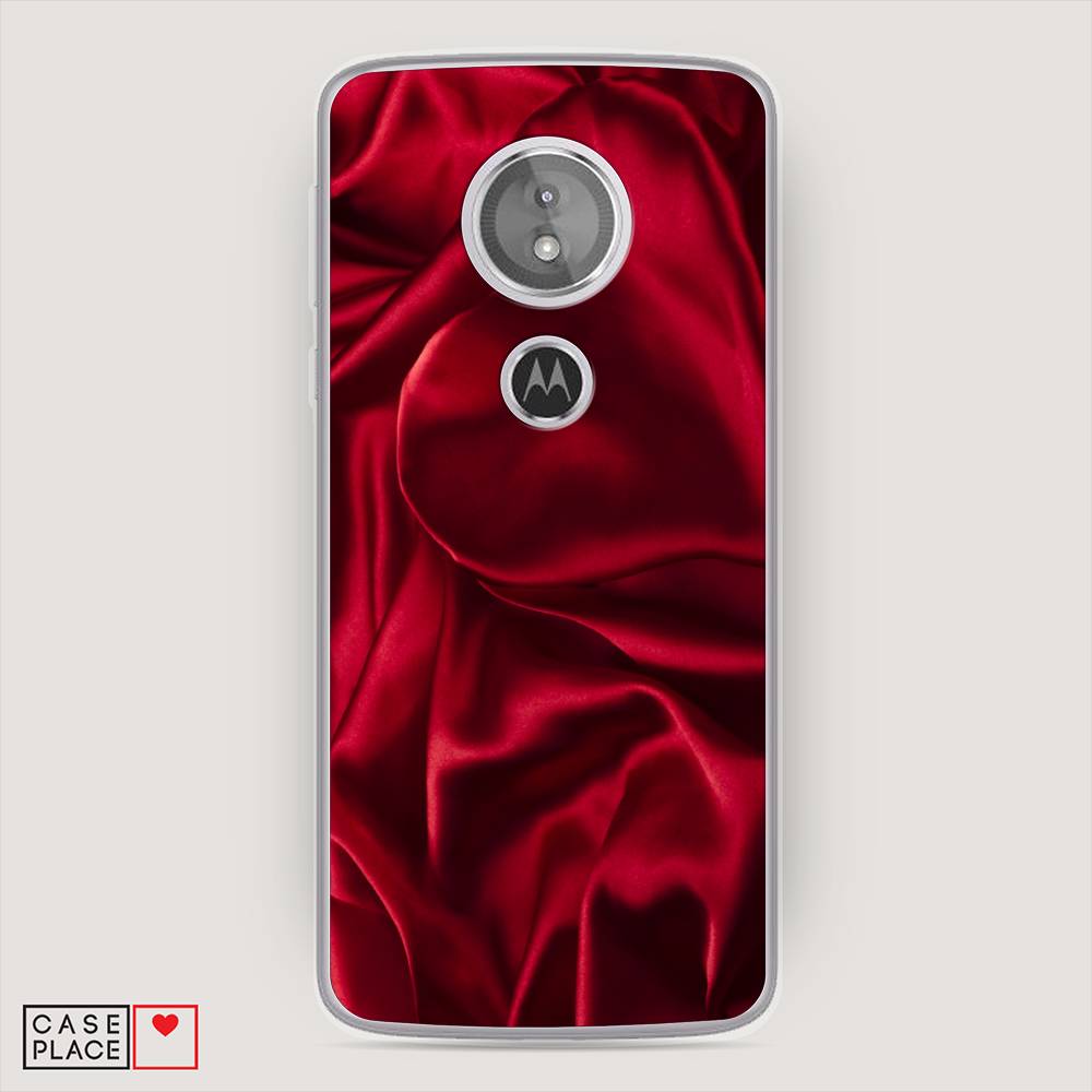 

Чехол Awog на Motorola Moto E5 / Моторола Мото E5 "Текстура красный шелк", Разноцветный, 241050-3