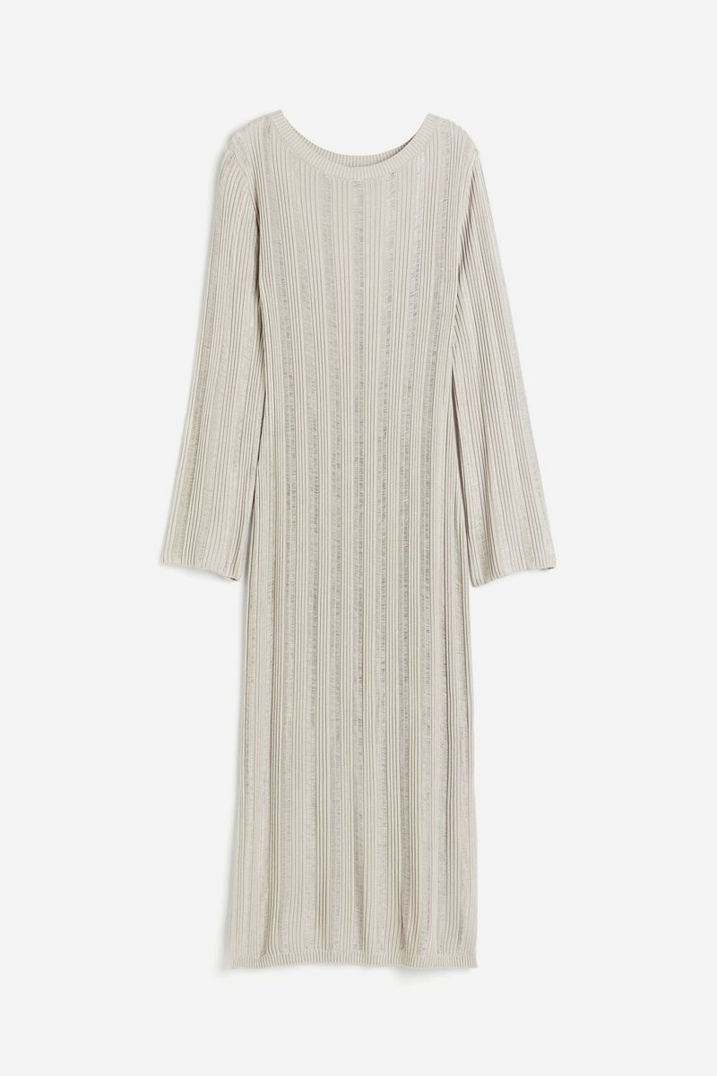 

Платье женское H&M 1225330 серое L, Серый, 1225330