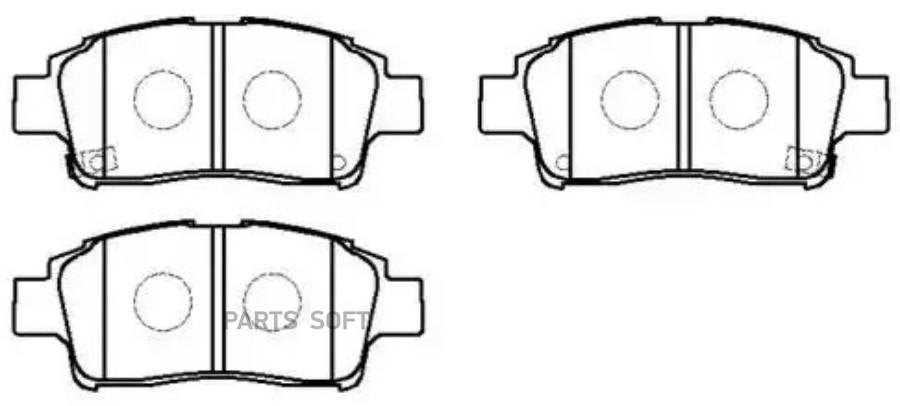

Тормозные колодки HSB HP5018