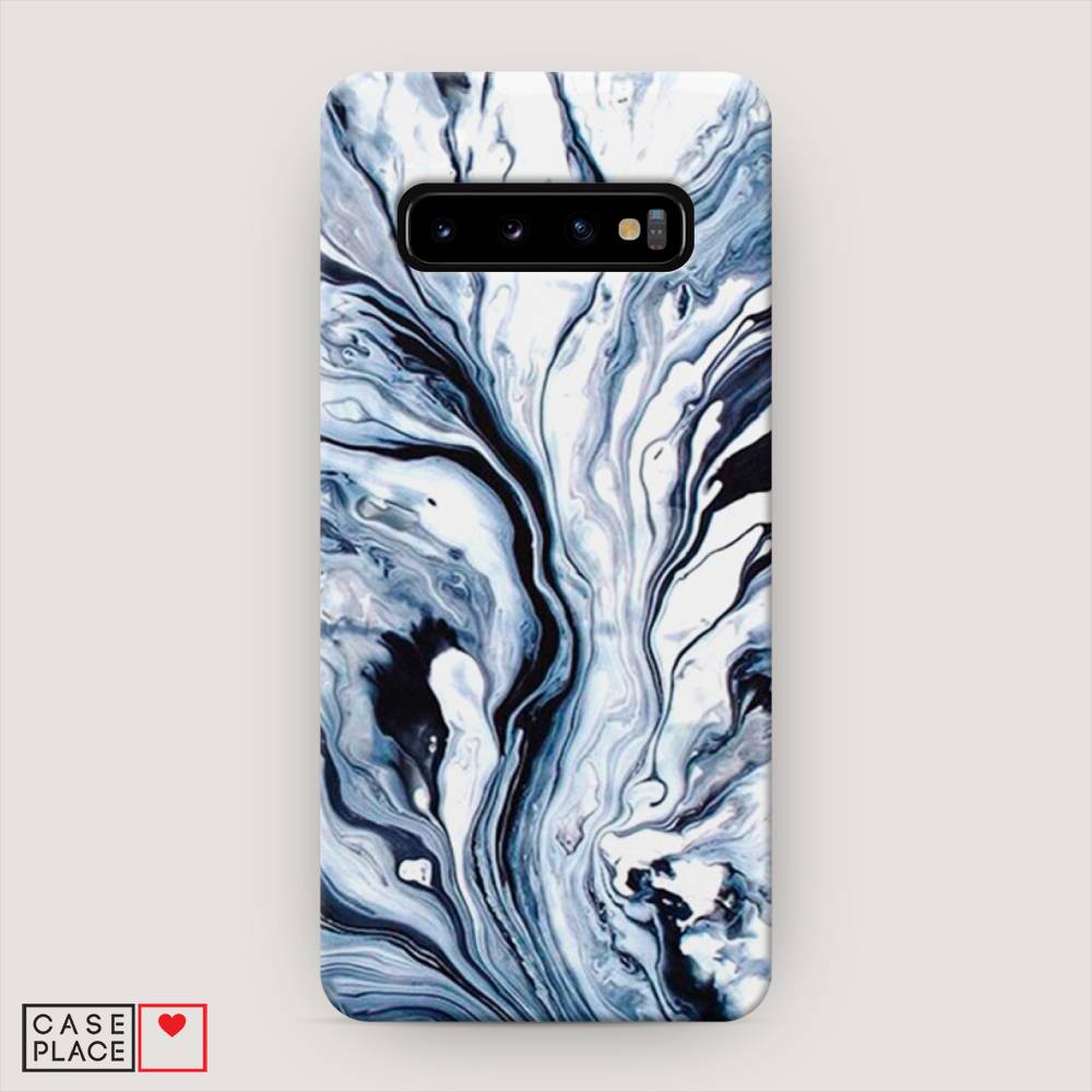 

Пластиковый чехол "Голубой минерал мрамор" на Samsung Galaxy S10, 27020-2