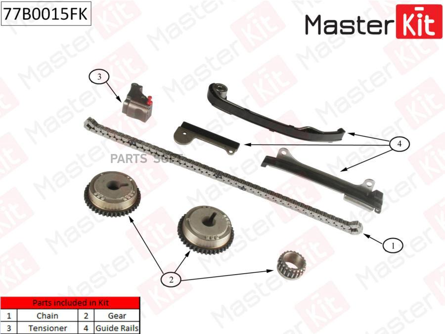 

Комплект Цепи Грм Masterkit 77b0015fk MasterKit арт. 77B0015FK