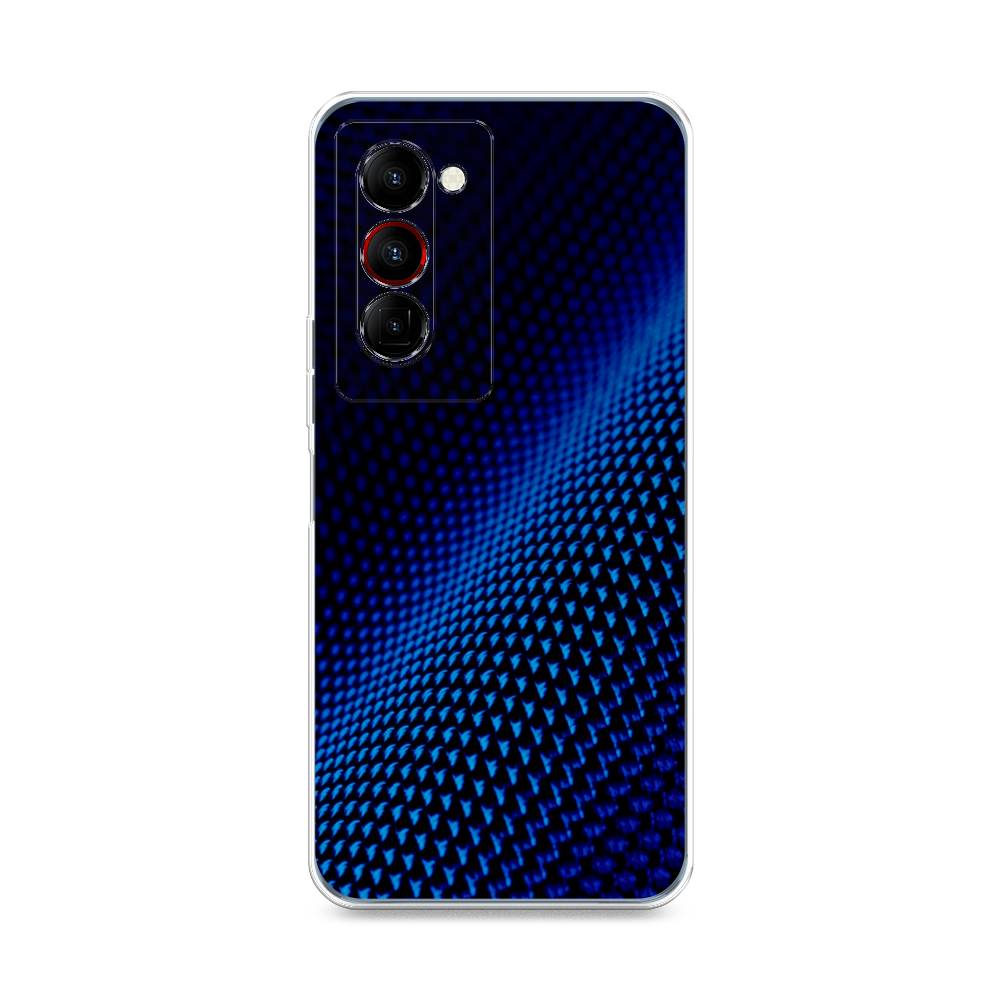 

Чехол Awog на Tecno Camon 18 Premier "Синий карбон", Разноцветный, 300850-3