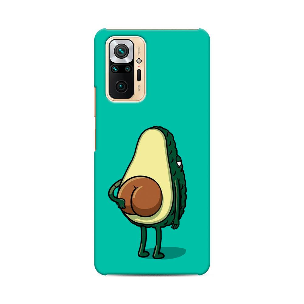фото Пластиковый чехол "попа авокадо" на xiaomi redmi note 10 pro awog