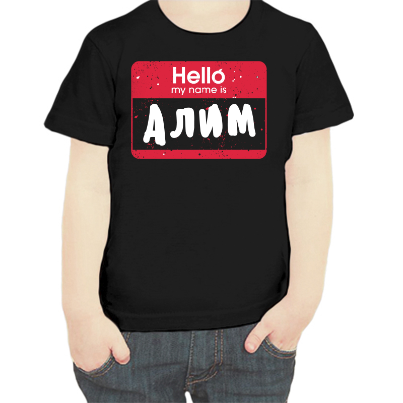 

Футболка мальчику черная 30 р-р hello алим, Черный, fdm_hello_alim