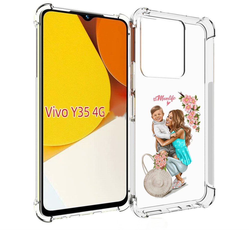 

Чехол MyPads Momlife для Vivo Y35 4G 2022 / Vivo Y22, Прозрачный, Tocco