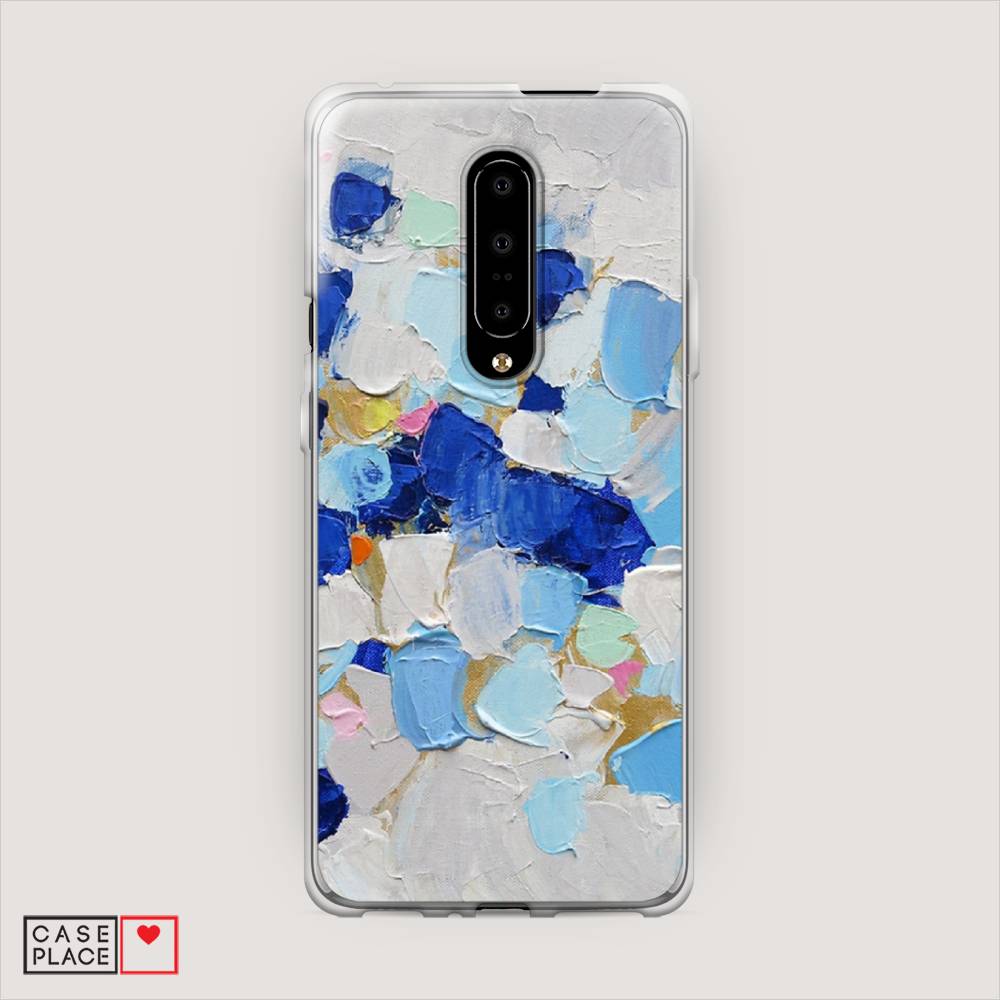 

Чехол Awog на OnePlus 7 Pro / ВанПлас 7 Pro "Холст сине-белый", Синий, 150850-10