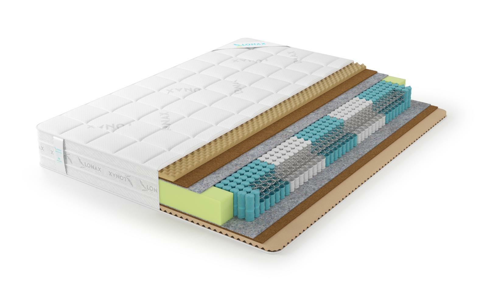 

Матрас Lonax Relax Memory Medium S1000 5 Zone 120х200, Relax Memory Medium S1000 5 Zone