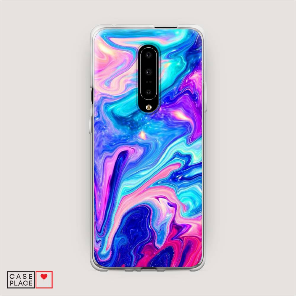 

Чехол Awog на OnePlus 7 Pro / ВанПлас 7 Pro "Потеки краски", Розовый, 150850-10