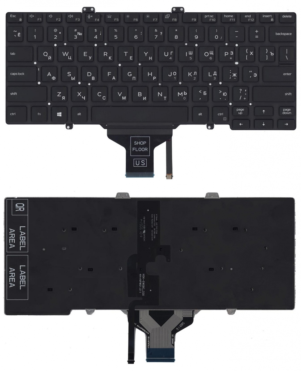 Клавиатура OEM для ноутбука Dell Latitude 3400, 5400, 7400