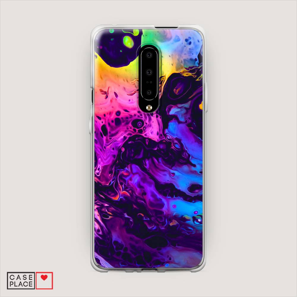 

Чехол Awog на OnePlus 7 Pro / ВанПлас 7 Pro "ACID fluid", Красный, 150850-3