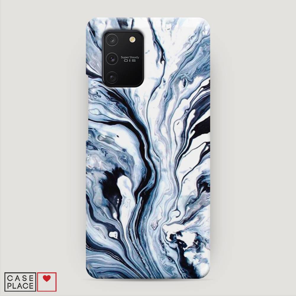 

Пластиковый чехол "Голубой минерал мрамор" на Samsung Galaxy A91, 29920-2