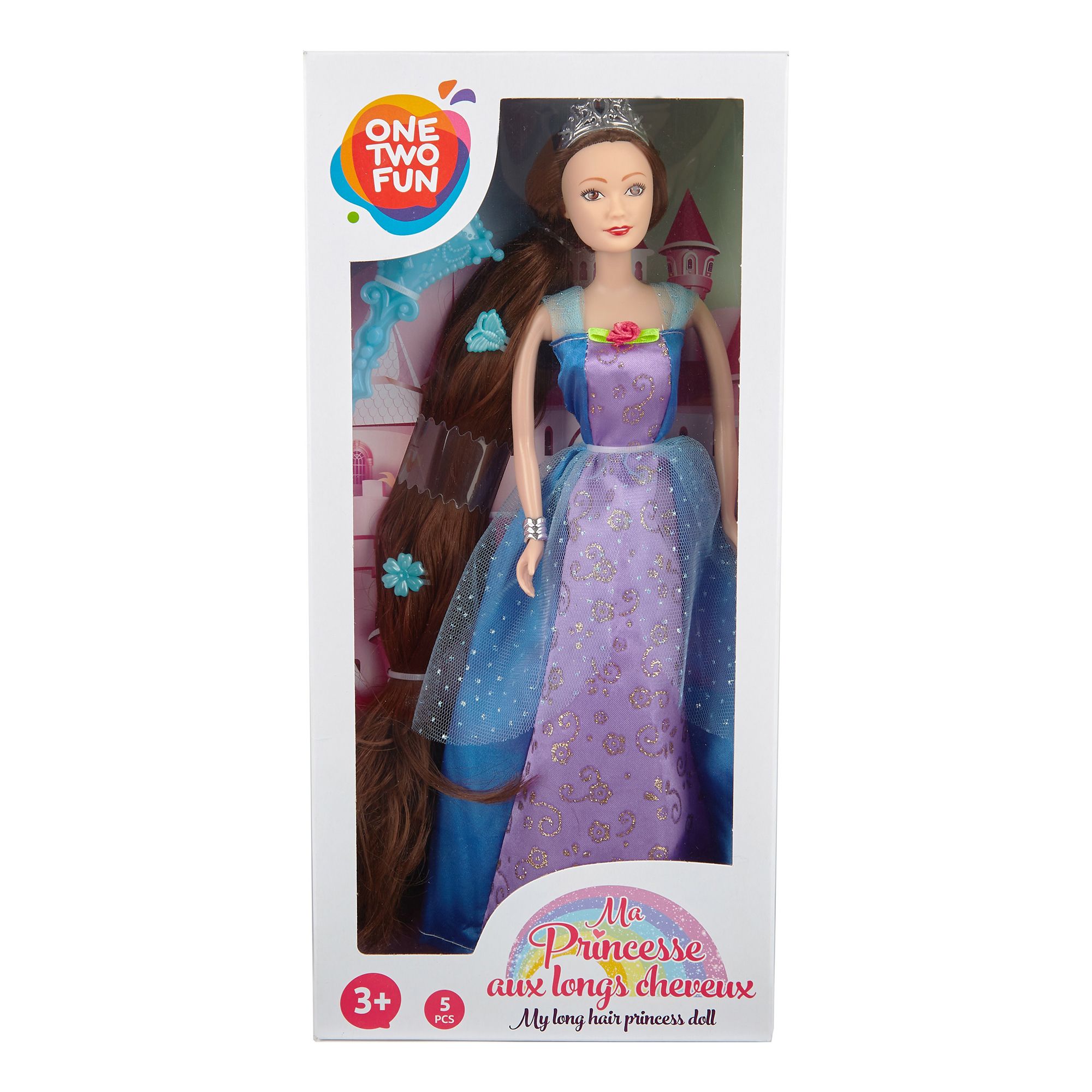 Кукла ONE TWO FUN Принцесса 39 см