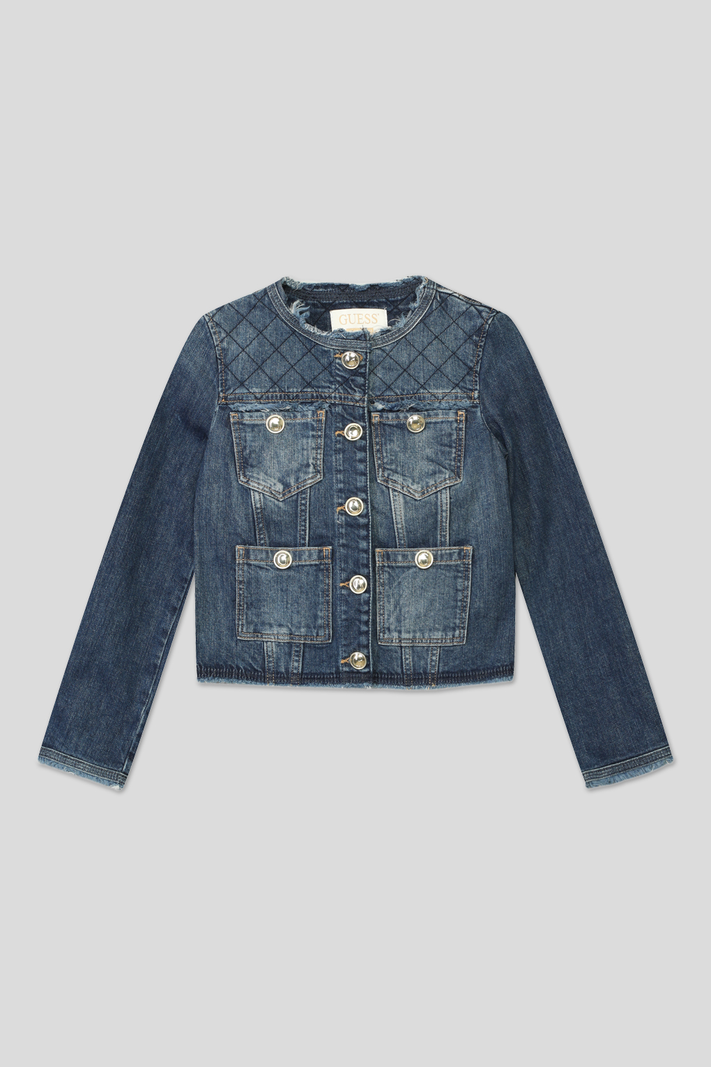 

Куртка джинсовая детская Guess J3RL09 D4H77 синий, 164, J3RL09 D4H77