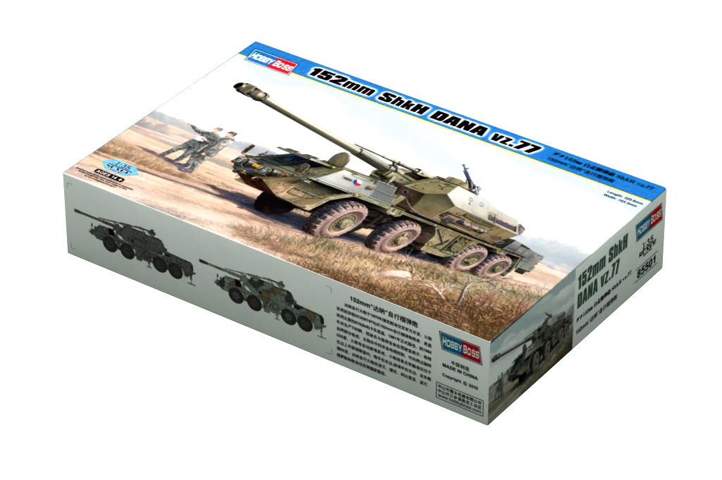 

Сборная модель HobbyBoss 1/35 Чехословацкая 152 мм САУ ShkH DANA vz.77 85501