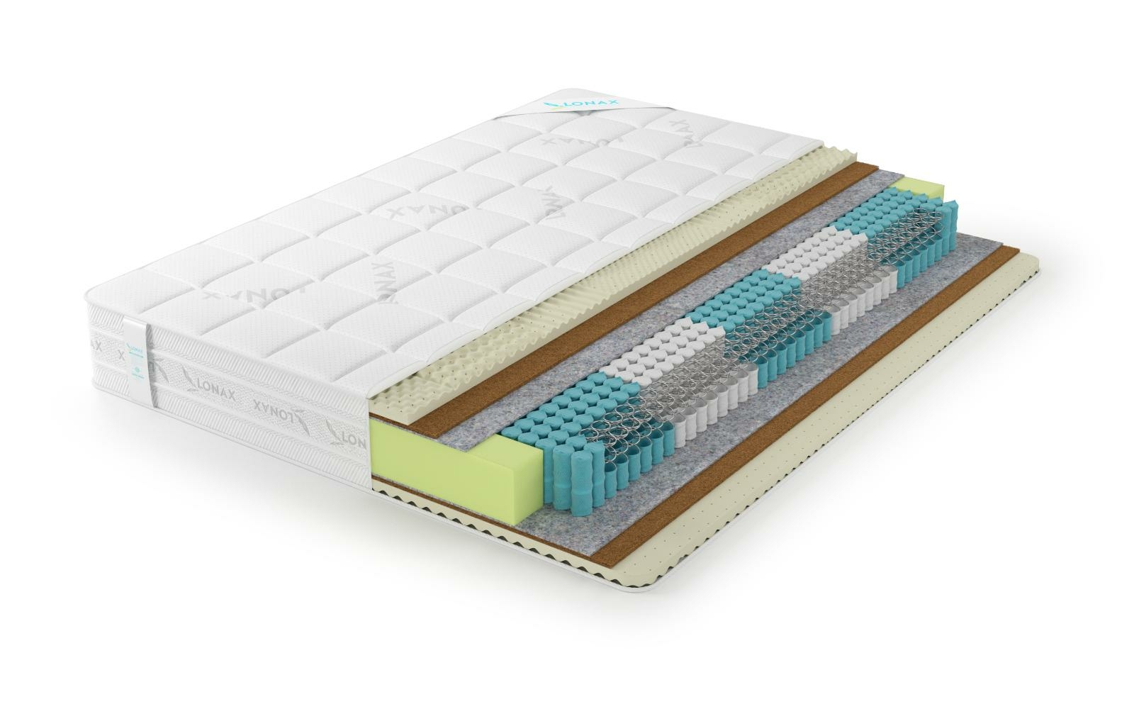 фото Матрас lonax relax medium s1000 5 zone 80х190