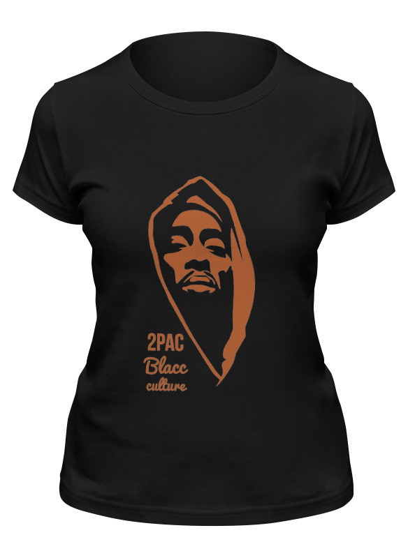 

Футболка женская Printio 2pac черная 2XL, Черный, 2pac