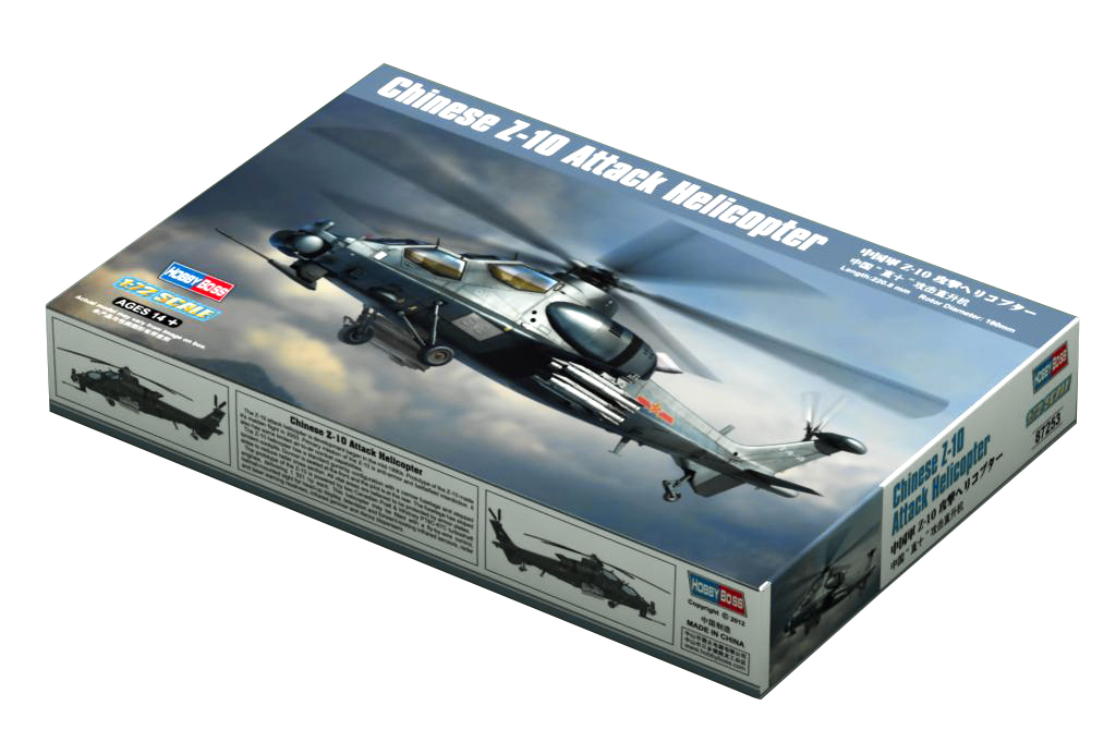 

Сборная модель HobbyBoss 1/72 Китайский ударный вертолёт Z-10 87253