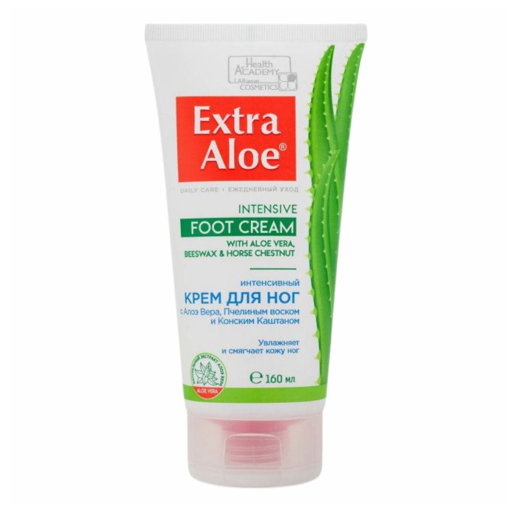 Крем для ног Health Academy Extra Aloe Dermo Intensive увлажняющий 160 мл