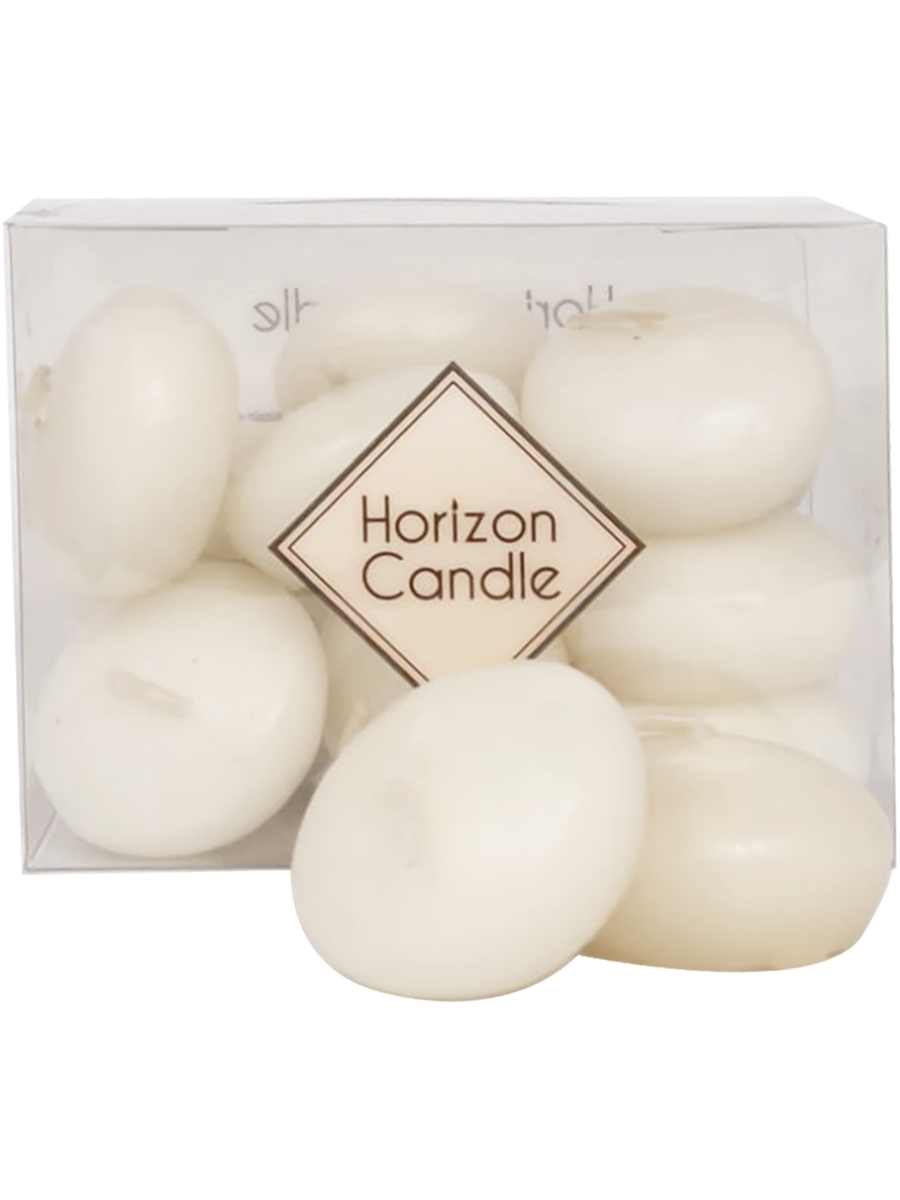 

Свеча плавающая HorizonCandle эконом белая h20d40 мм 14 шт в уп