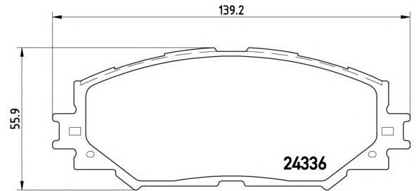 

P83082_[0446542160] колодки дисковые п. toyota rav4 2.0/2.2d/auris/corola 1.4-1.6/1.4d 06